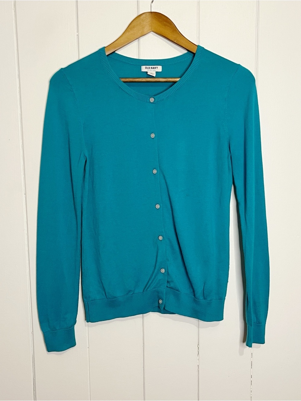 Old Navy Teal Cardigan. Size Medium.
